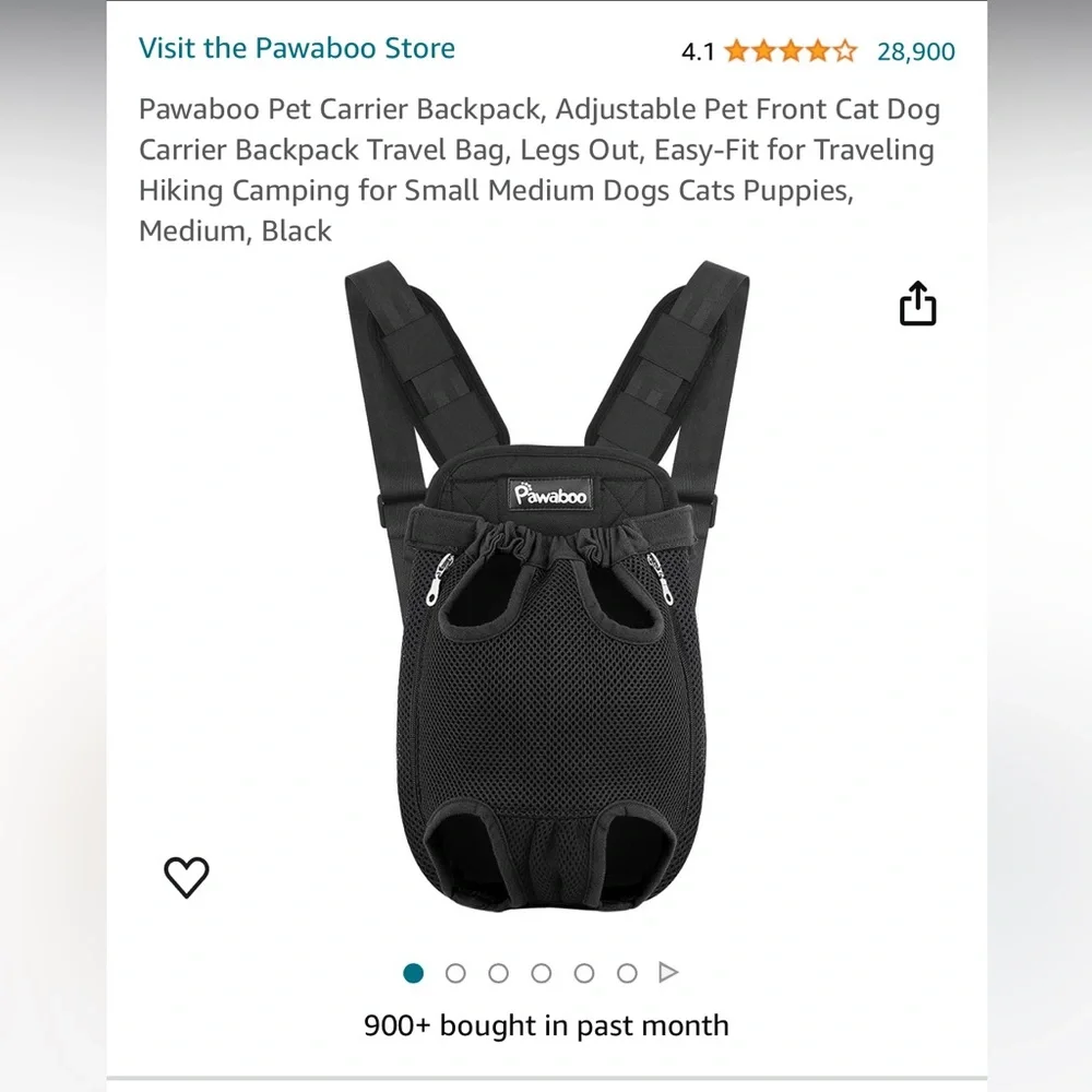Pet Carrier Backpack NWT